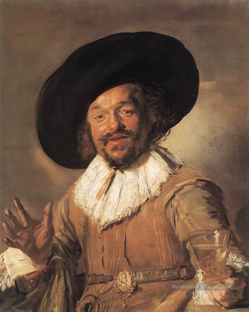 Le joyeux buveur WGA portrait Siècle d’or néerlandais Frans Hals Peintures à l'huile